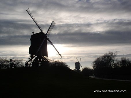 photo moulins de Brugge bruges