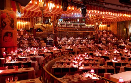 photo de la salle du Cabaret Le moulin rouge à Paris