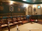 Visite de la loge ma&ccedil;onnique de Rochefort fresques murales