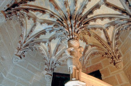 photograph of the ceiling of the staircases of Hotel Chambellan in Dijon