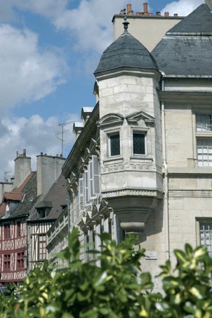 photograph houses of the Vauban district in Dijon city