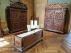 Musée du Vieux Nîmes armoires et coffre en noyer