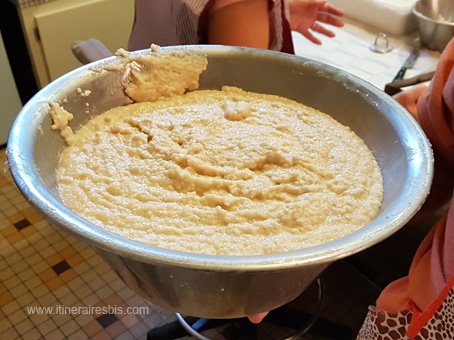 La pâte est prête pour les Macarons