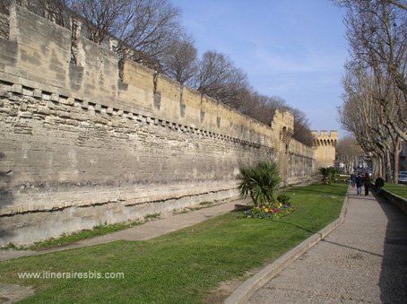 Visit Town of Avignon photograph ramparts external of the town of Avignon