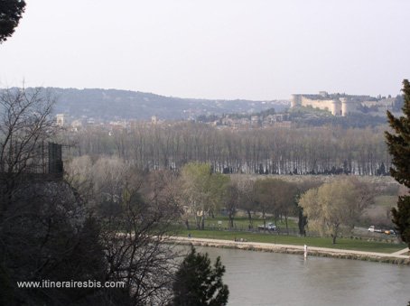 Visit Town of Avignon photograph ramparts of Villeneuve-les-Avignon