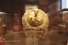 Visite d'Athènes musée archéologique coiffe en or
