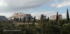 Visite d'Athènes au loin l'Acropole