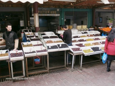 Visite de la ville d'Athènes Le marché aux fruits et légumes d’Athènes