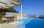 St Nicolas Bay Hotel in Agios Nikolaos Club Suite bedroom with private pool