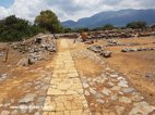 Site archéologique de Malia laalée menant au centre administratif