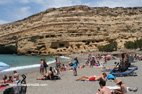 La plage de Matala
