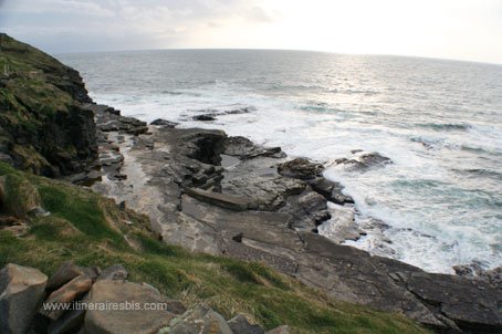 Les Falaises de Moher Wild Atlantic Way soleil couchant