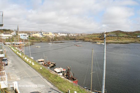 The Quay Hous Guest House &agrave; Clifden la vue sur la ville de Cifden