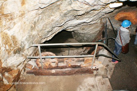 Visite de la mine de Glengowla des poulies