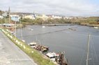 Visiter Clifden la ville vue du petit port