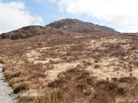 Randonnée dans le parc national du connemara la lande et les tourbières
