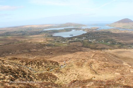 Randonnée dans le parc national du connemara paysages du Connemara