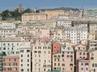 photo de la ville prise depuis la terrasse du Galata le Musée de la Mer à Gênes