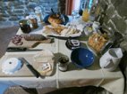 Chambres d'Hôtes Pilone Votivo le breakfast