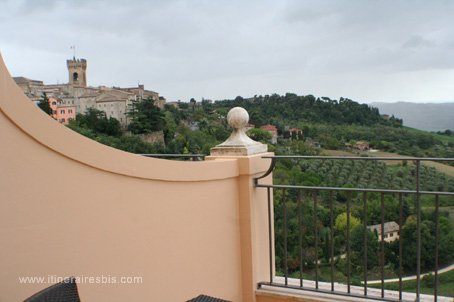 Hôtel Gallery à Recanati vue sur la ville