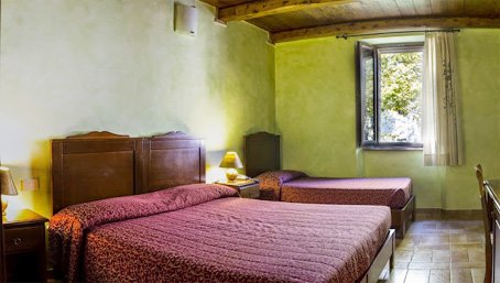 Hôtel La Foresteria parc de l'abbaye di Fiastra une chambre double