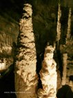 visite de la grotte de Frasassi stalagmite