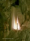 visite de la grotte de Frasassi cascade de stalagmites