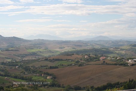 Visite de la ville de Fermo les paysages