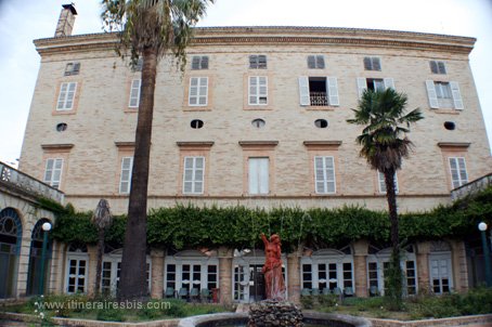 Visite de la ville de Fermo la Villa Vitalli côté jardin