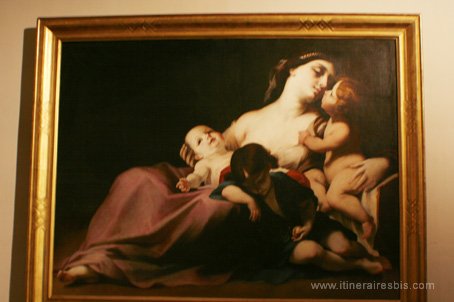 Visiter Jesi palais Pianetti la Charité peint par Carlo Cignani