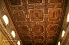 Visite de Tolentino plafond de la basilique Saint Nicolas
