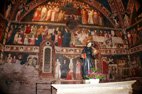 Visite de Tolentino fresque sur les murs de la chapelle