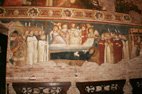 Visite de Tolentino fresque sur les murs de la chapelle