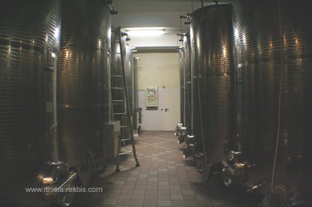 Visiter les caves La Torricella les cuves en inox