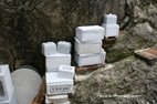 Visite de la ville de Carrare boites en marbre pour conservation du lard