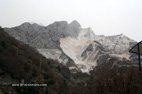 Visite de la ville de Carrare les montagnes