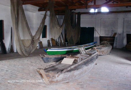 Visite de Comacchio et de la pêcherie d'anguilles barques de pêche