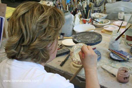 Visite de Gubbio photo Faïencerie de l'atelier Rampini