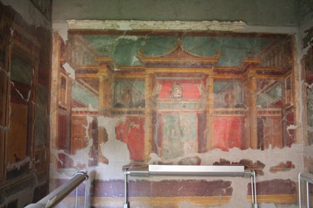 Visite de la villa romaine Oplontis le grand salon