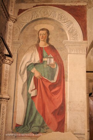 photo visite de Arezzo église san Domenico fresque
