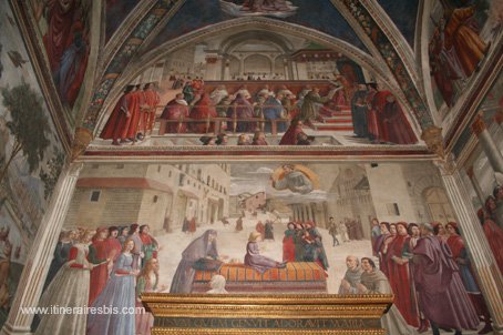 Fresque de Domenico Ghirlandaio à Florence Firenze
