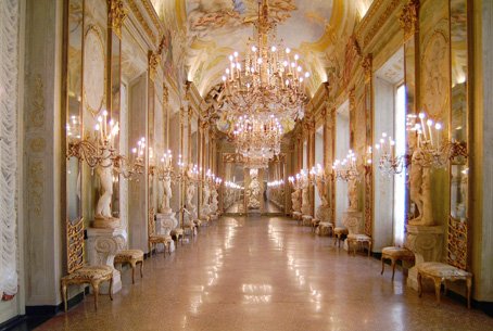 Genoa town picture Royal Palace the mirrors'gallery