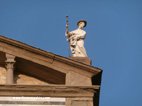 Pistoia la piazza del duomo et Saint Jacques de Compostelle