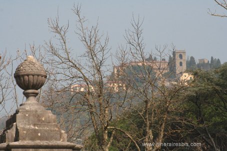 Visite de Montecatini vue sur Montecatini-Haut