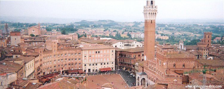 Visite de la ville de Sienne la Plazza del Campo