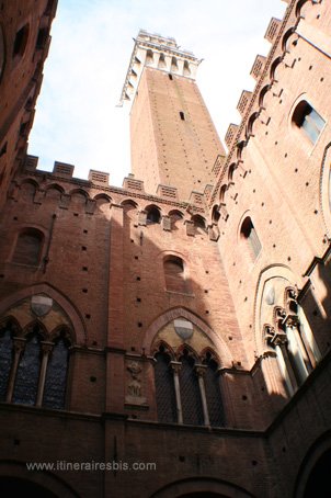 Visite de la ville de Sienne Palazzo Pubblico Torre del Mangia