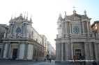 Eglises sur la grand'place de Turin