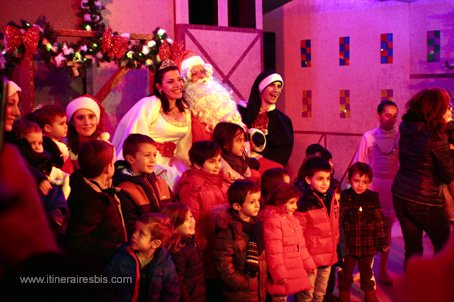 Visite du marché de noël de Govone le Père et la Mère Noël