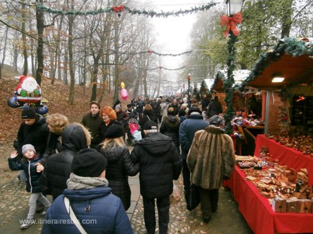 Visite de Govone les allées du marché de noël 