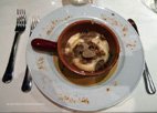 Restaurant Ca'del Lupo poire sur un lit de fromage